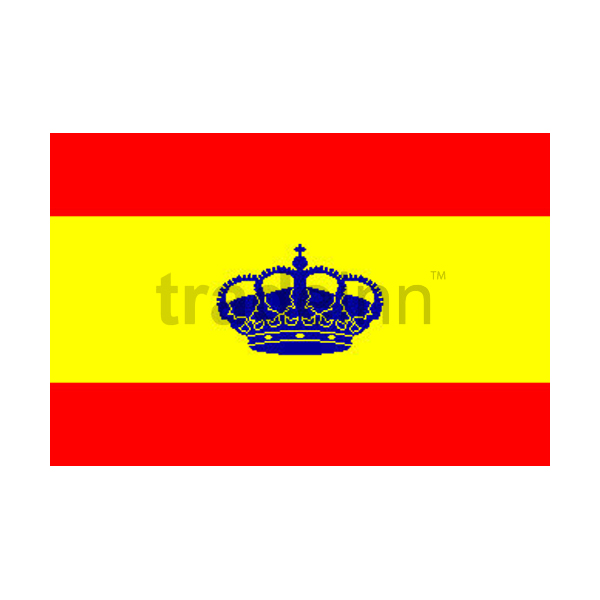 Spain Flag with Crown