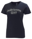 Graphic SS T-shirt Navy Woman